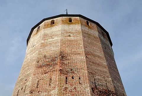Tower of ancient russian monastery Stock Photos