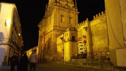 Tower and Belfry of Mosque-Cathedral Cordoba Stock Footage 78974770