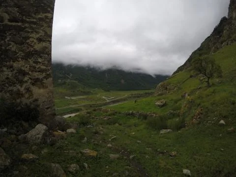 Tower and clouds Stock Photos
