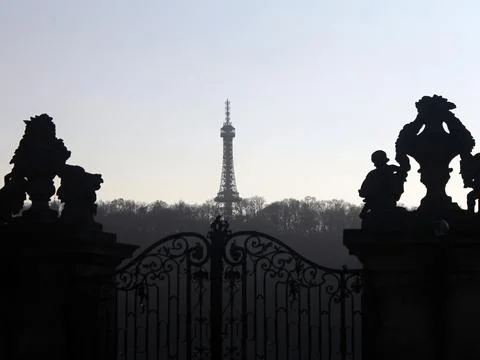 The tower and the gate Foto stock