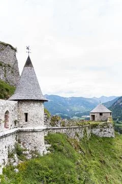 Tower and Stone Wall Stock Photos