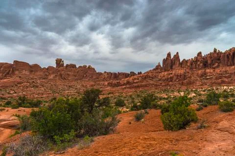 Tower arch trail Stock Photos