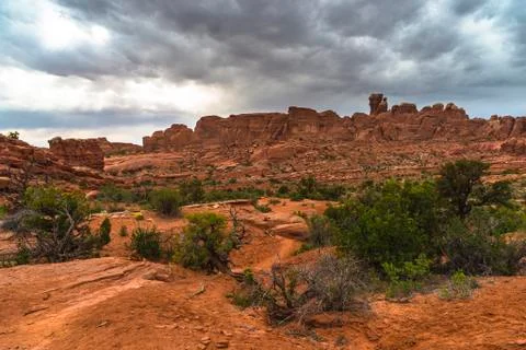 Tower arch trail Stock Photos