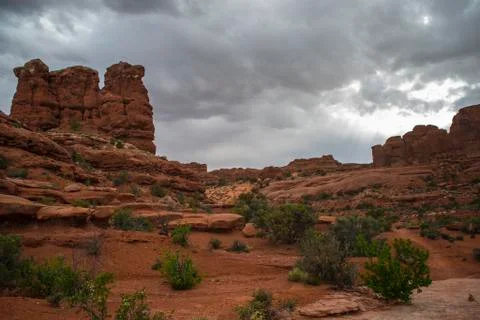 Tower arch trail Stock Photos
