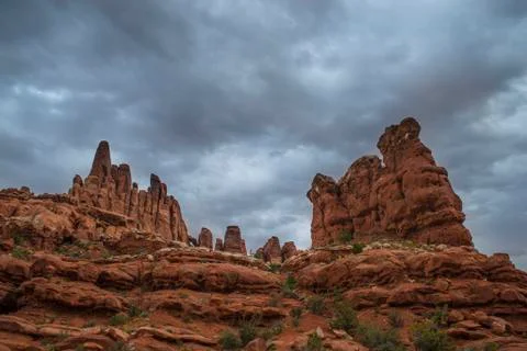 Tower arch trail Stock Photos