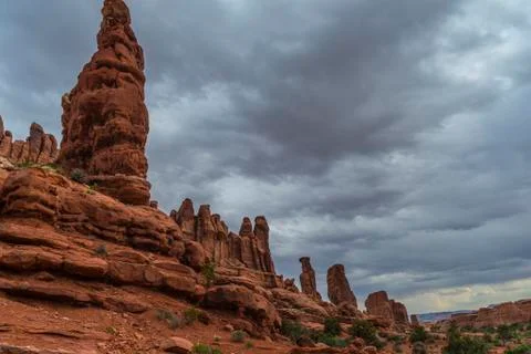 Tower arch trail Stock Photos