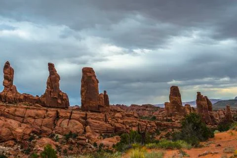 Tower arch trail Stock Photos