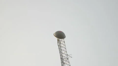 Tower Beacon zoom in Stock Footage 50967120