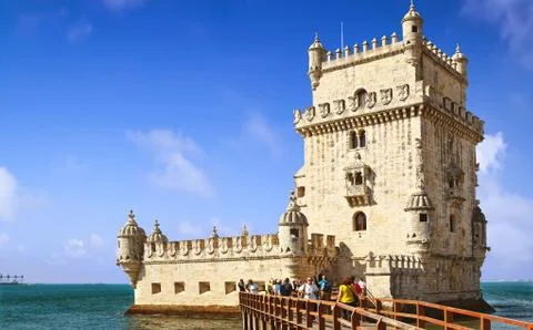 Tower of Belem in Lisbon Stock Photos