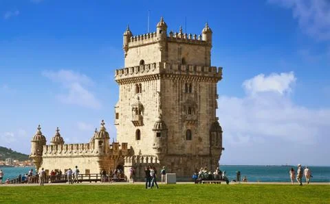 Tower of Belem in Lisbon Stock Photos
