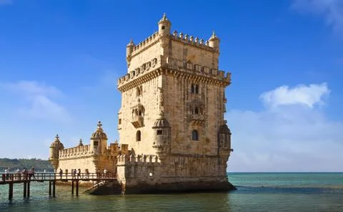 Tower of Belem in Lisbon Stock Photos