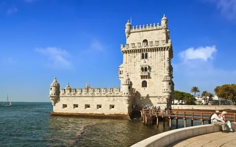 Tower of Belem in Lisbon Stock Photos