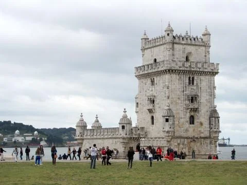Tower of Belem, Torre de Belem situated in Lisbon, Portugal. Stock Photos