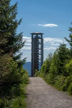 Tower in Black Forest called Buchkopfturm in Oppenau Maisach, Baden Wuerttemb Stock Photos