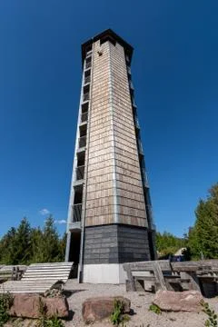 Tower in Black Forest called Buchkopfturm in Oppenau Maisach, Baden Wuerttemb Stock Photos