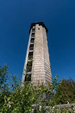 Tower in Black Forest called Buchkopfturm in Oppenau Maisach, Baden Wuerttemb Stock Photos