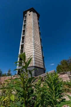 Tower in Black Forest called Buchkopfturm in Oppenau Maisach, Baden Wuerttemb Stock Photos