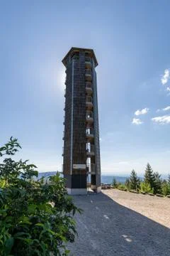 Tower in Black Forest called Buchkopfturm in Oppenau Maisach, Baden Wuerttemb Stock Photos