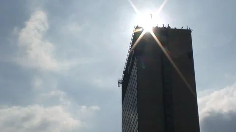 Tower Block in Manchester Stock Footage 1063432