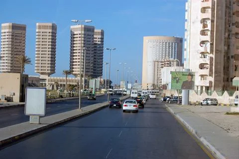 Tower Blocks in central Tripoli, Libya, 2006 Stock Photos