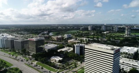Tower blocks in West Palm Beach Stock Footage 148777853