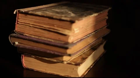 Tower books change focus Stock Footage 921260