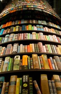 Tower with books Stock Photos