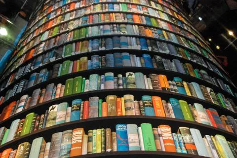 Tower with books Stock Photos