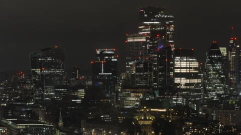 Tower Bridge aerial view over River Thames, London skyline Stock Footage 329187979