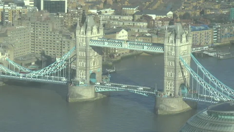 Tower Bridge And The River Thames Stock Footage 172260461