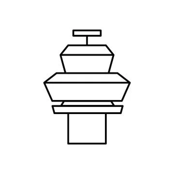 Tower bridge, architecture, tower line icon. elements of airport, travel illu 스톡 일러스트