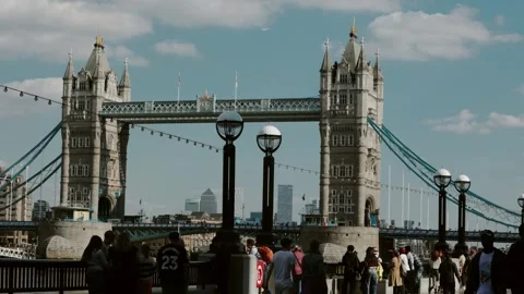 Tower Bridge city gathering Stock Footage 318552185