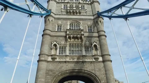 Tower Bridge Driving On Stock Footage 57422864