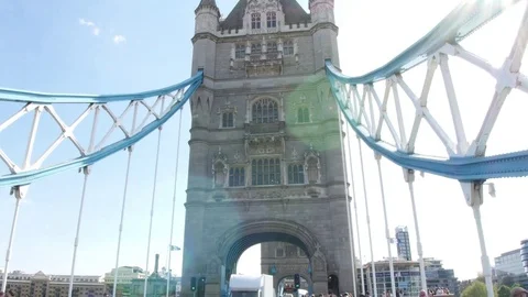Tower Bridge Entrance Stock Footage 72558732