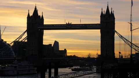 Tower Bridge Stock Footage 95868051