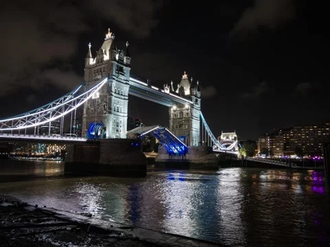 Tower Bridge lift Stock Footage 254990467