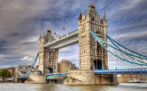 The Tower Bridge in London England Stock Photos
