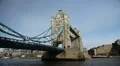 Tower Bridge in London, England, Thames River, Boat, Ship HD Footage