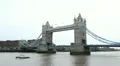 Tower Bridge in London, England, Thames River, Boat, Ship HD Footage