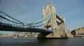 Tower Bridge in London, England, Thames River, Boat, Ship HD Footage