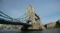 Tower Bridge in London, England, Thames River, Boat, Ship HD Footage