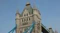 Tower Bridge in London, England, Thames River, Boat, Ship HD Footage