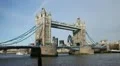 Tower Bridge in London, England, Thames River, Boat, Ship HD Footage