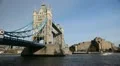 Tower Bridge in London, England, Thames River, Boat, Ship HD Footage