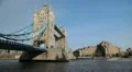 Tower Bridge in London, England, Thames River, Boat, Ship HD Footage
