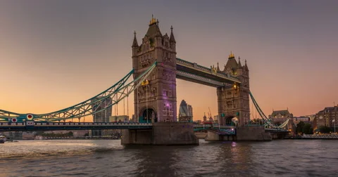 Tower Bridge in London Video stock 58320832