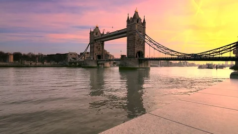 Tower Bridge, London Stock Footage 72712971