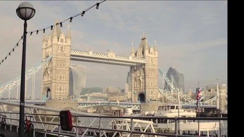 Tower Bridge, London Stock Footage 72714421