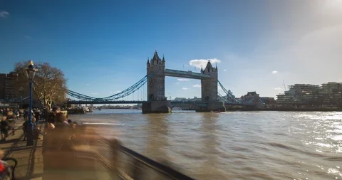 Tower Bridge London Stock Footage 86033761