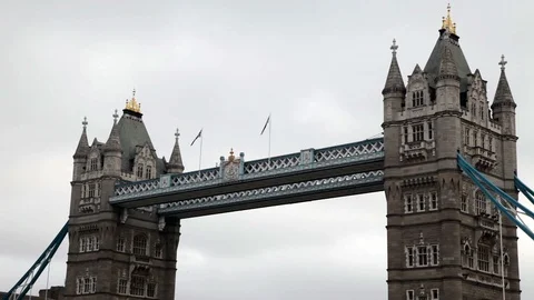 Tower Bridge in London Stock Footage 89408028